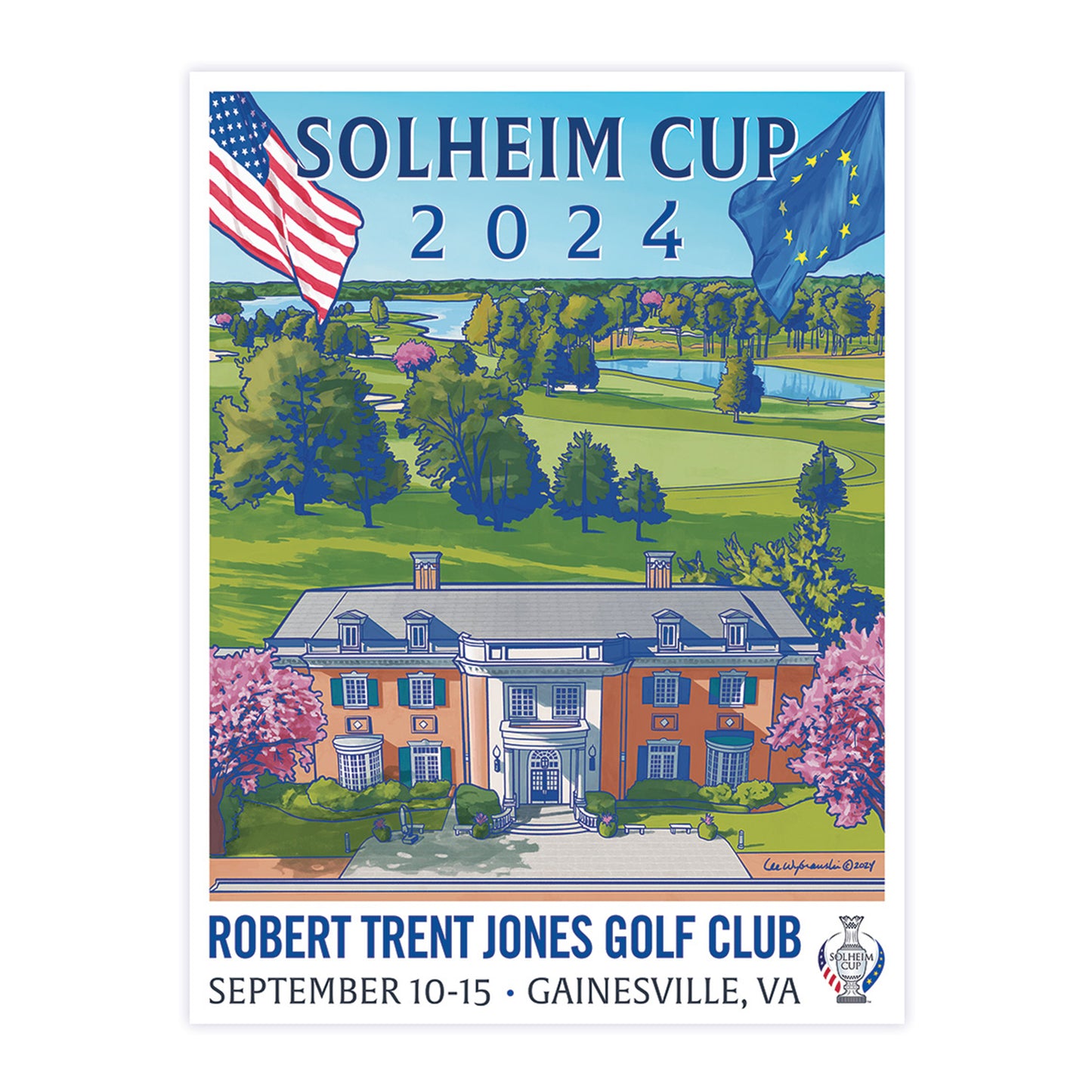 Lee Wybranski 2024 Solheim Cup Poster LPGA Official Store