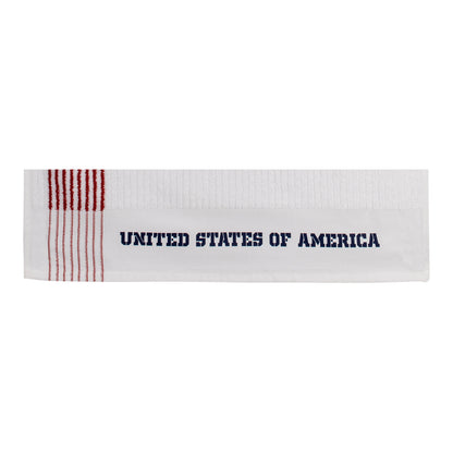 Devant 2024 Solheim Cup Team USA Caddy Towel - United States of America Text Close Up