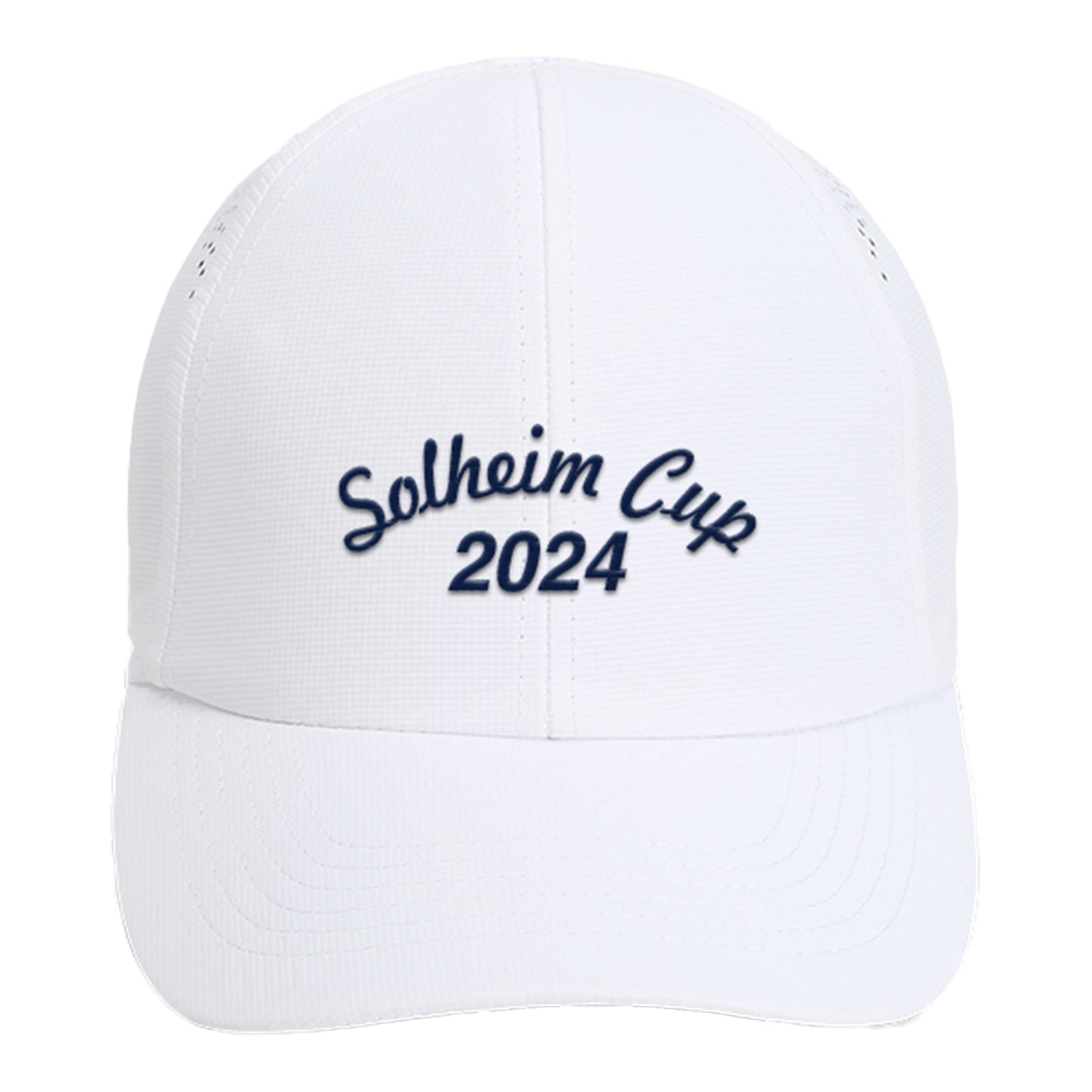 Imperial 2024 Solheim Cup Ladies Perforated Detail Hat in White - Front View