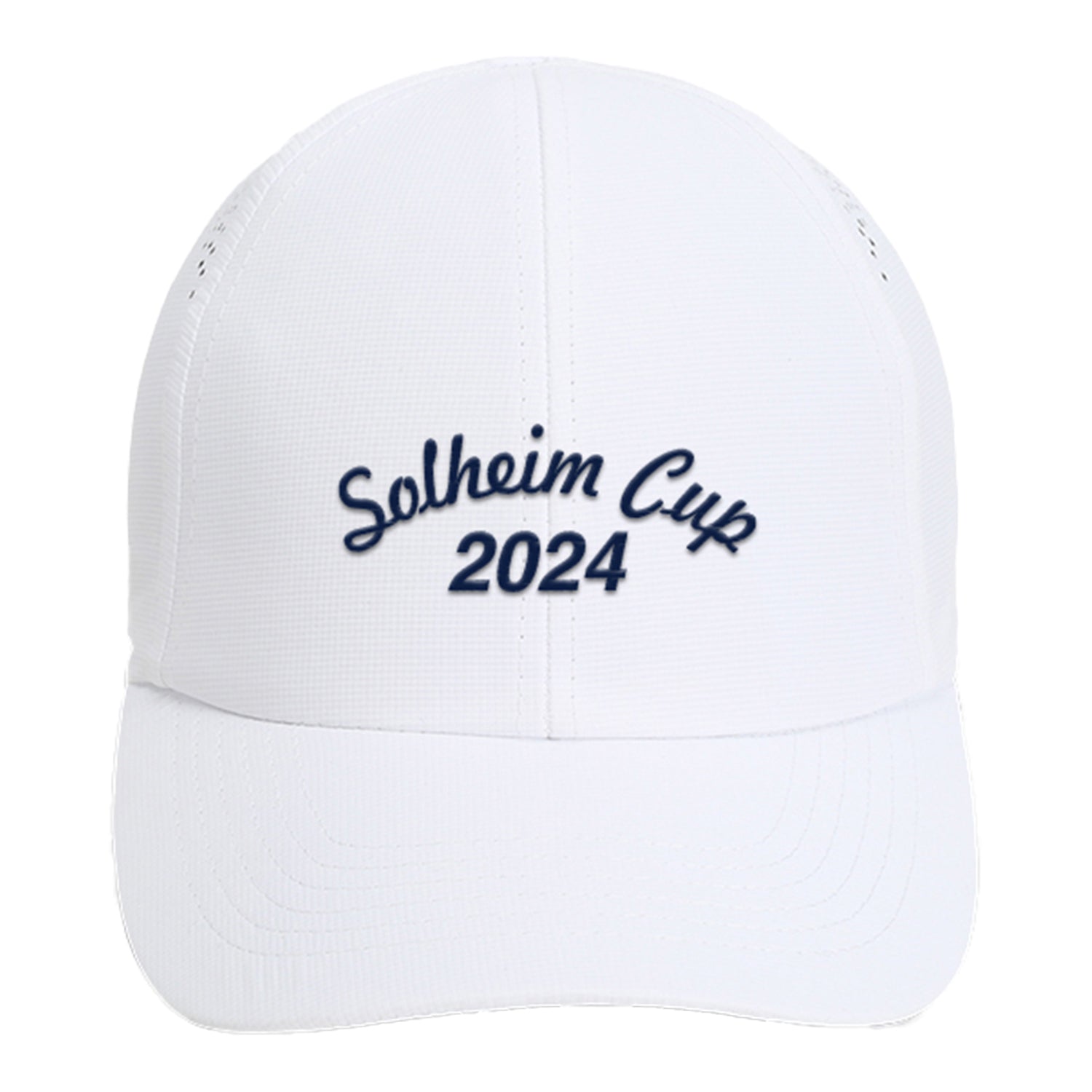 Imperial 2024 Solheim Cup Ladies Perforated Detail Hat in White - Front View