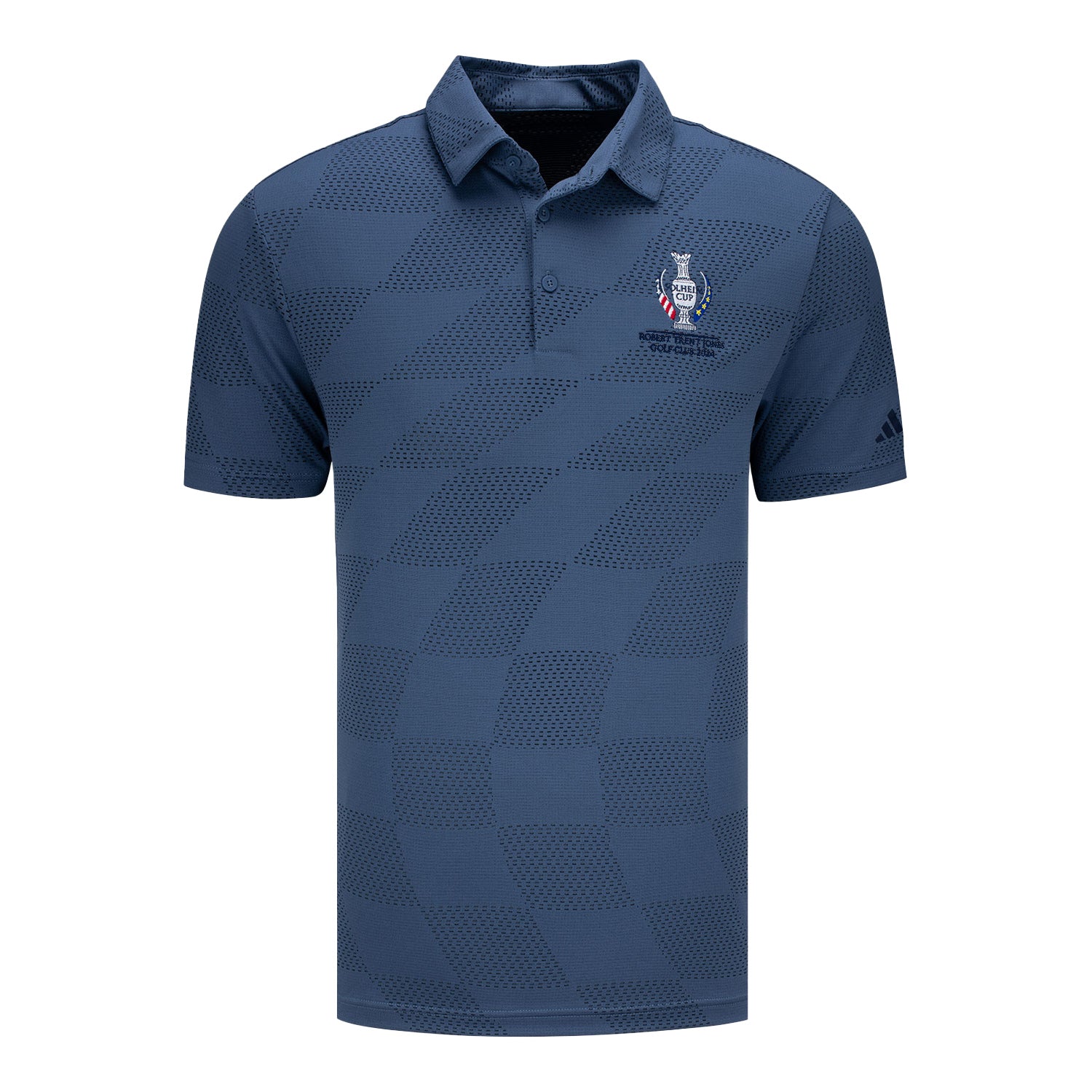 Adidas 2024 Solheim Cup Textured Polo in Preloved Ink LPGA Official Store