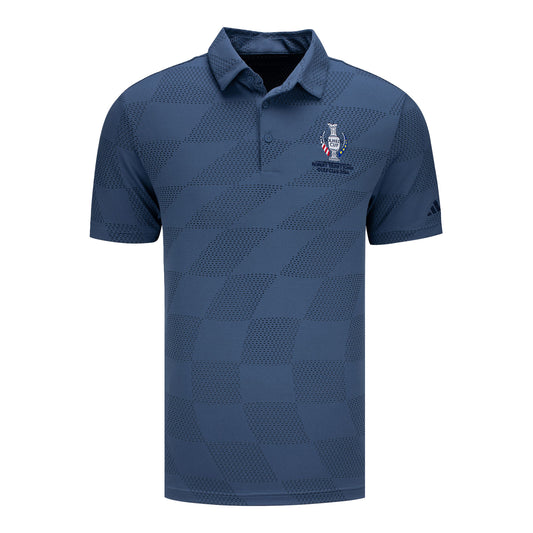 Adidas 2024 Solheim Cup Textured Polo in Preloved Ink - Front View