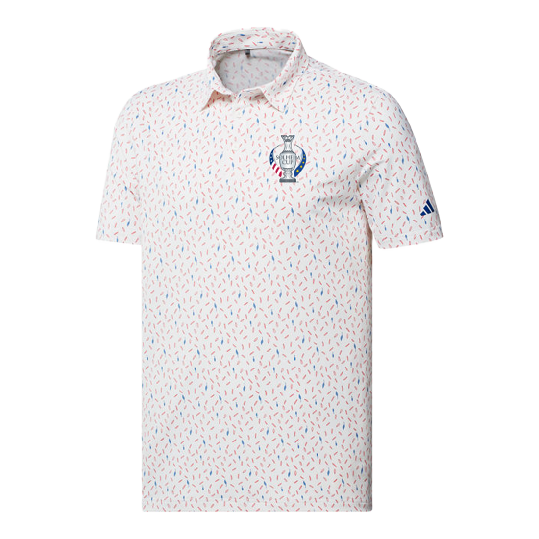 Adidas 2024 Solheim Cup Leaf Pattern Polo in White LPGA Official Store