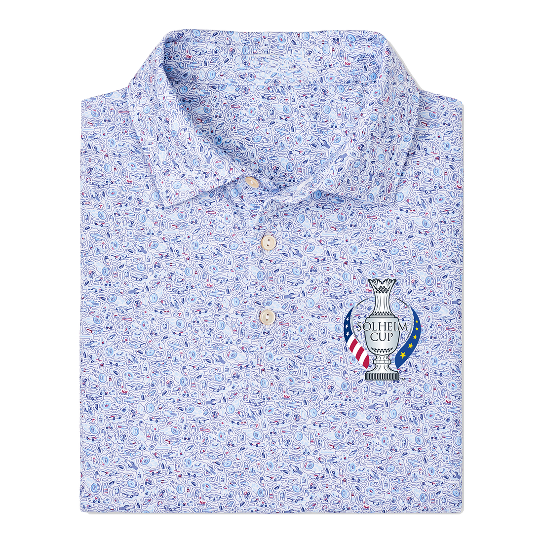 Peter Millar 2024 Solheim Cup Bootleggers Polo in White LPGA