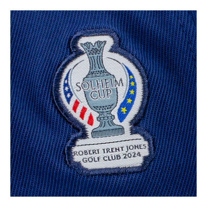 G/Fore 2024 Solheim Cup Flag Hat in Navy - Right Side Logo Close Up