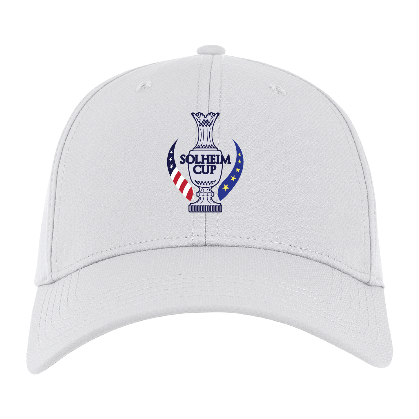 Ahead 2024 Solheim Cup Ultimate Fit Tech Structured Hat in White - Front View