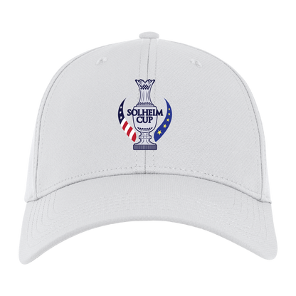 Ahead 2024 Solheim Cup Ultimate Fit Tech Structured Hat in White - Front View