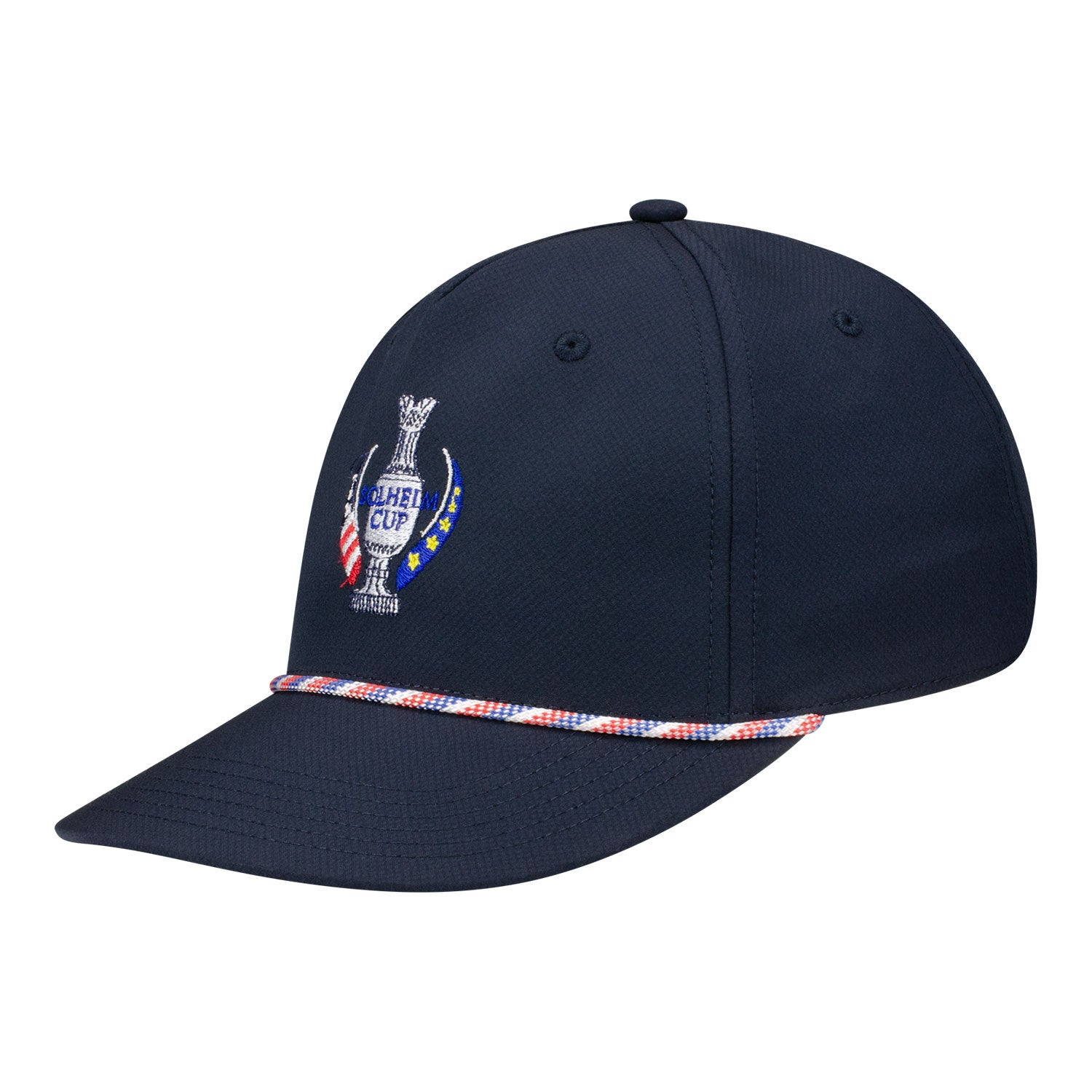 Ahead 2024 Solheim Cup Alto Tech Rope Hat in Navy and White - Angled Left Side View