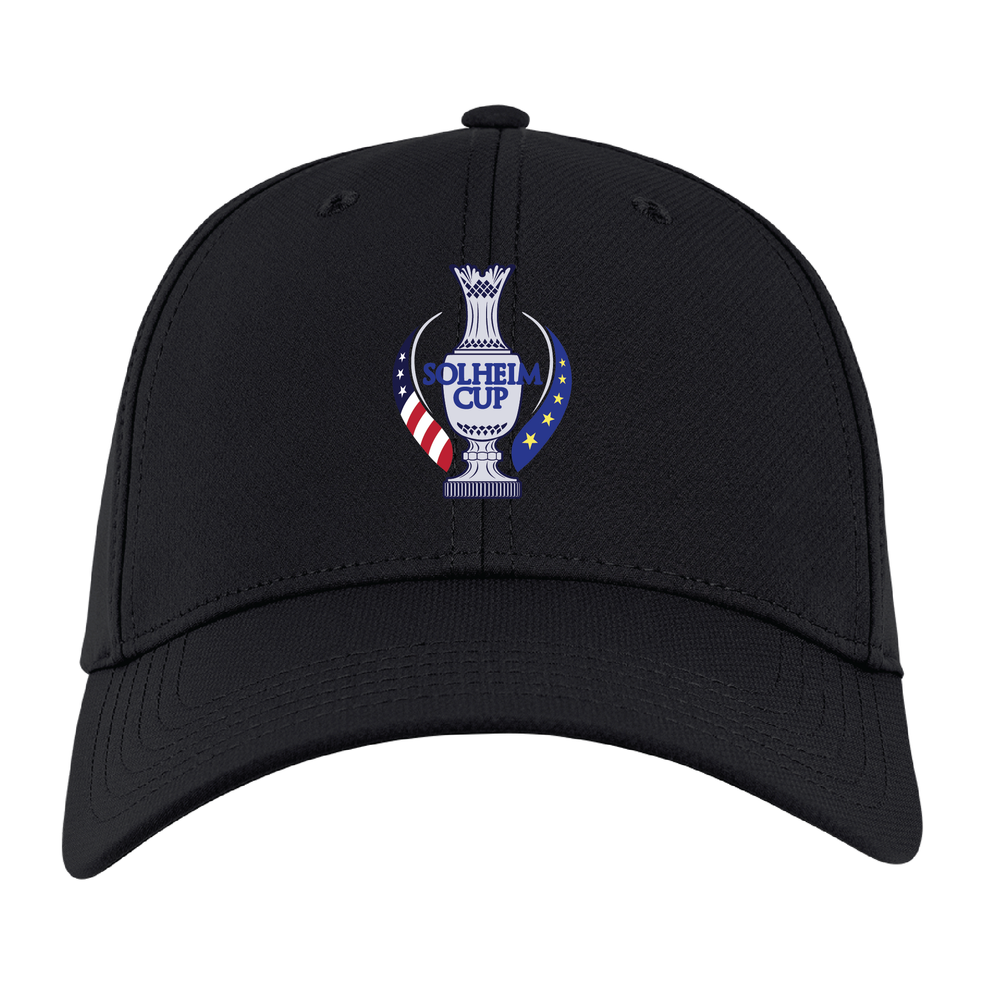 Ahead 2024 Solheim Cup Ultimate Fit Tech Structured Hat in Black - Front View