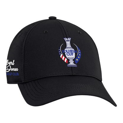 Ahead 2024 Solheim Cup Ultimate Fit Tech Structured Hat in Black - Angled Left Side View