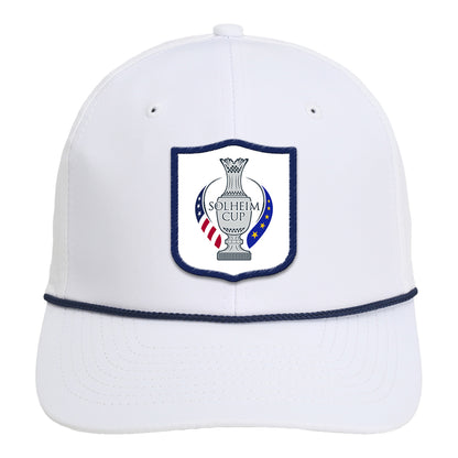 Imperial 2024 Solheim Cup Wingman Rope Hat in White and Navy - Front View