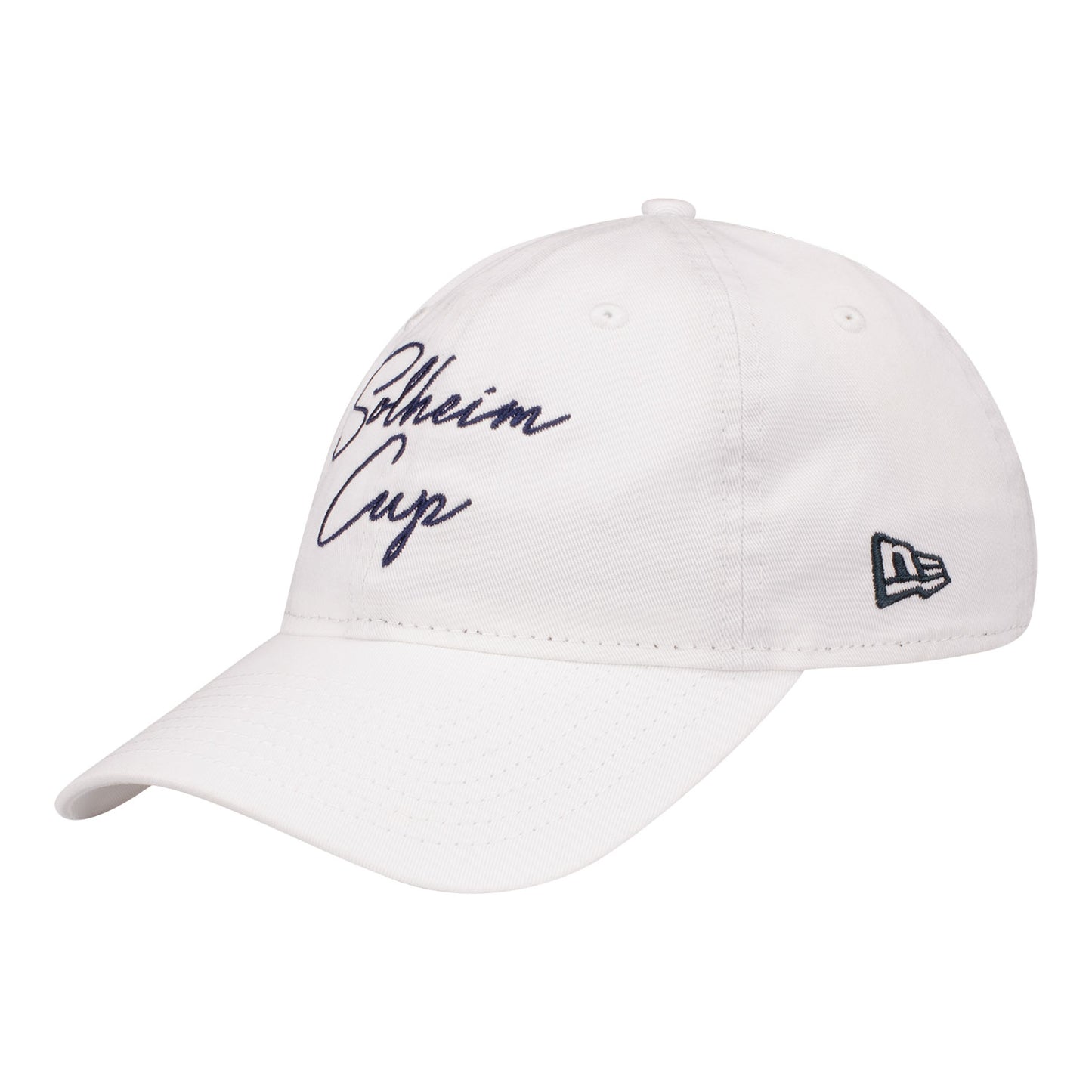 New Era 2024 Solheim Cup Script Text Hat in White - Angled Front Left View