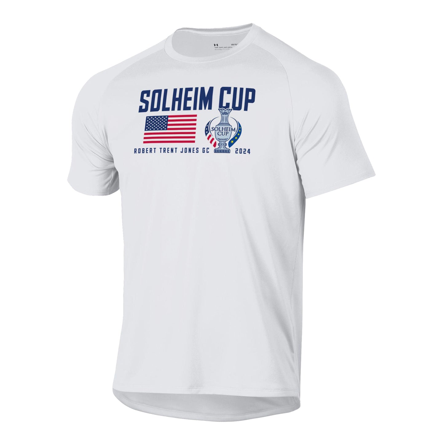 Gear for Sports 2024 Solheim Cup American Flag Trophy T-Shirt in White - Front View