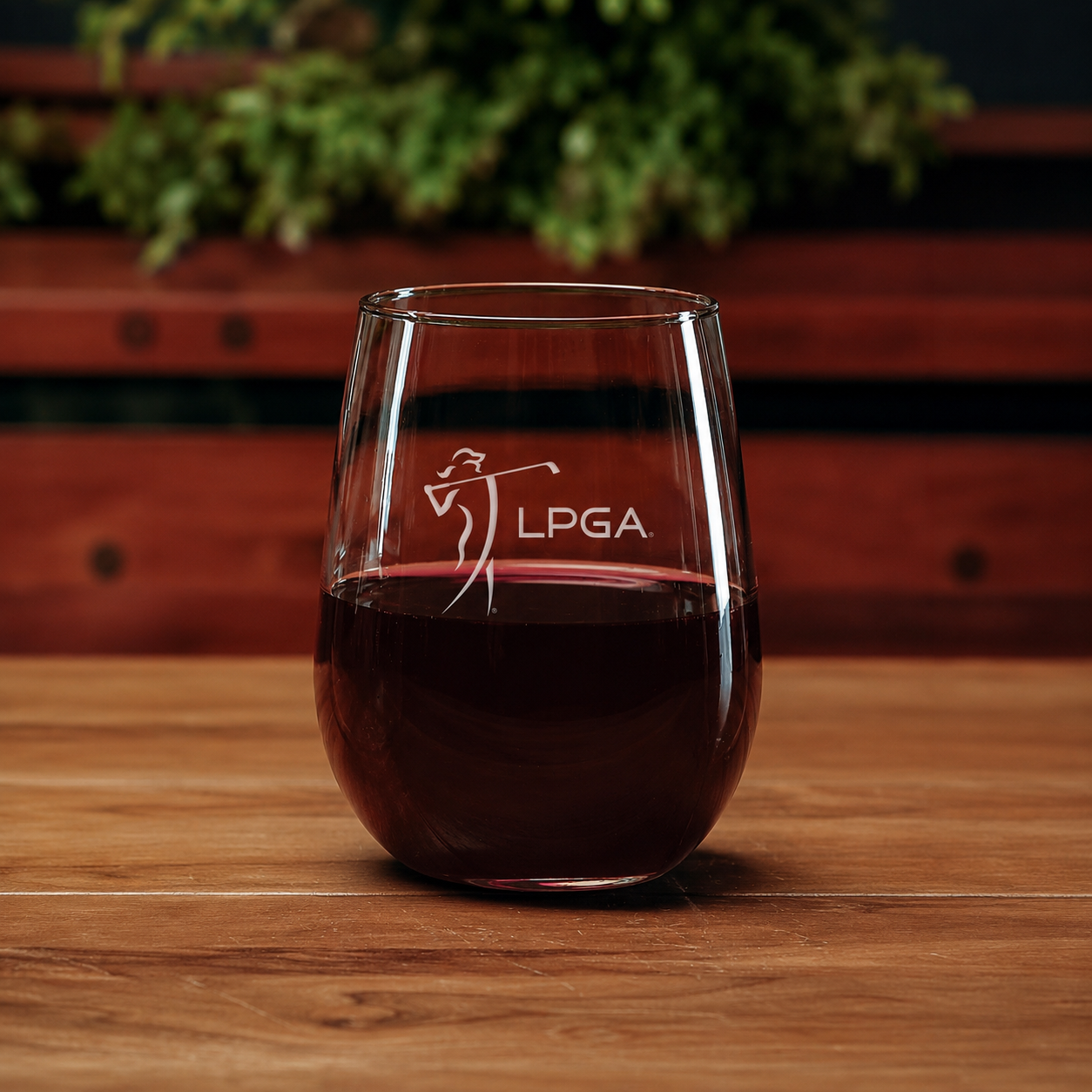 LPGA Stemless Wine Glass Set of 2